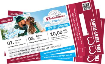 Tickets Hochzeitsmesse Tegernsee im VVK sichern